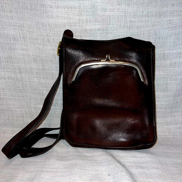Vintage Coach Classic Brown Leather crossbody bag - Picture 1 of 6